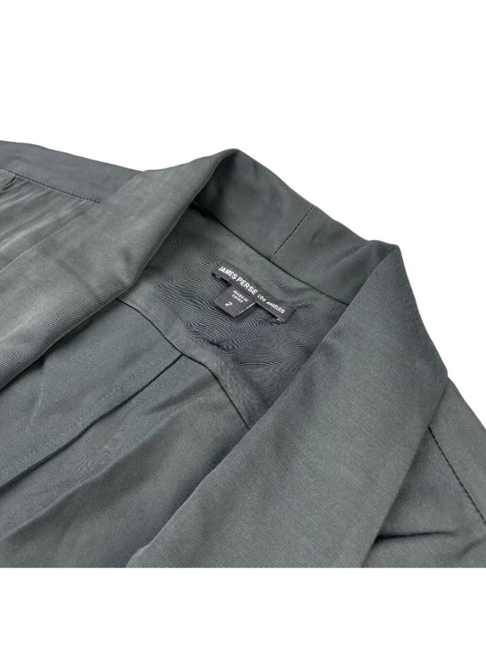 James Perse Women's Shawl Collar Open Front Blazer Cardigan Gray • Size 2